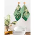 thumbnail image 4 of Botanical Flowers Kitchen Dish Towels for Drying Dishes Set of 2, Farmhouse Blossom Vase Floral Branches Waffle Weave Microfiber Hand Tea Bathroom Towels Quick Dry & Absorbent Towel 12x12, 4 of 7