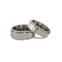 Personalized Stainless Steel Couples Lords Prayer Ring for Him