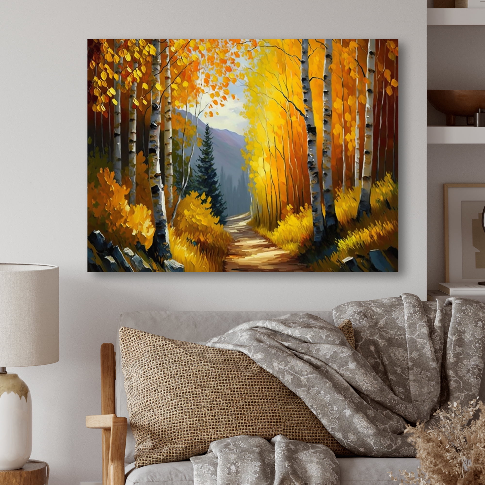 Designart Path Into The Forest II Canvas Wall Art