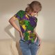 thumbnail image 3 of Fotbe Mardi Gras7 Body de Mujer con Cuello Redondo y Mangas Cortas, Sin Mangas Ajustado, Suave, Cómodo y Básico-Medium, 3 of 7