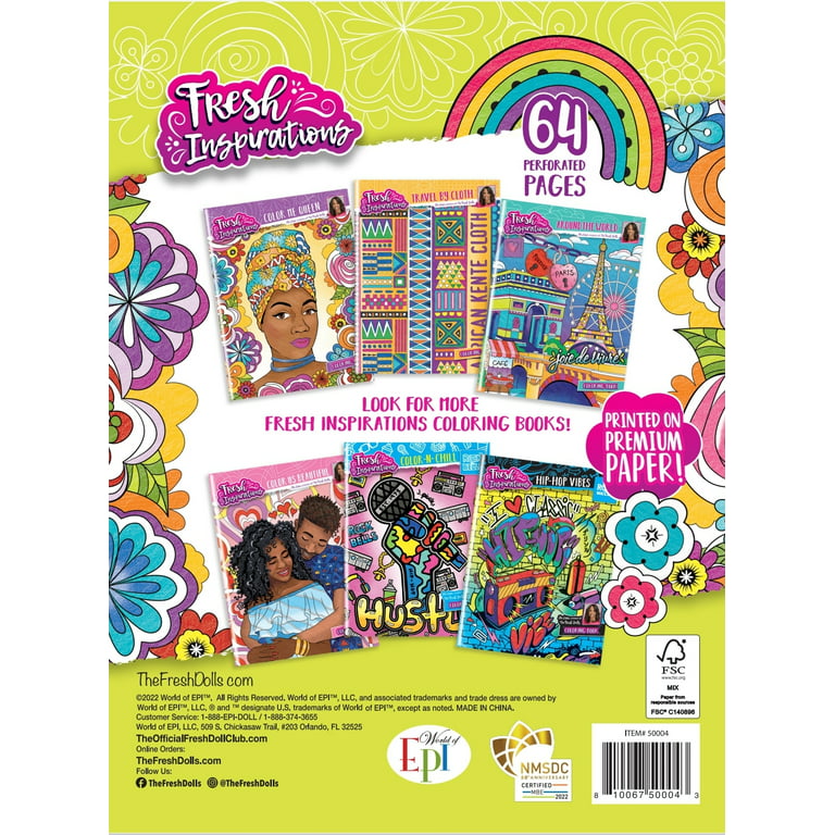 DepotOne] FREEART 1 set of 6 coloring books + 1 set of 6 mini coloring books  + Eco bag