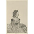 thumbnail image 2 of Ernest Haskell 13x18 Black Ornate Wood Framed Double Matted Museum Art Print Titled - Amelia (About 1913), 2 of 5