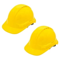 2 Pack Yellow Hard Hat for Men – Adjustable Type 1 ABS Plastic Safety Helmet, Lightweight Head Protection for Construction, Electrical, and Industrial Work