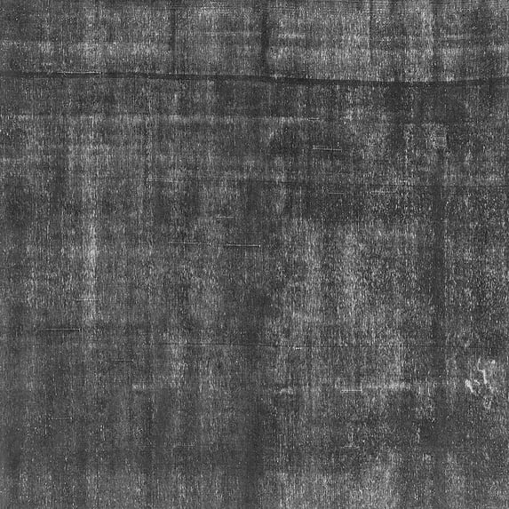 Ahgly Company Indoor Square Oriental Gray Industrial Area Rugs, 6' Square