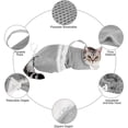 thumbnail image 6 of Cat Bathing Bag, Adjustable Breathable Cat Grooming Mesh Bag, Anti-bite & Anti-Scratch Cat Bath Washing Restraint Bag, For Showering and Trimming Nails(1Pc, Grey), 6 of 8