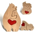 thumbnail image 3 of Madera Dibujos animados Adornos de animales Esculturas Sala de vivienda Decoraciones de la casa de campo Art Crafts Collectibles DIYOO HA012045-03, 3 of 7