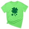 thumbnail image 4 of Besolor T-Shirts de la Saint-Patrick pour Femmes Été Col Rond Manches Courtes Tuniques Tops Décontractés Blouse Graphique Ample, 4 of 6