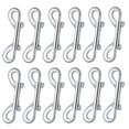 thumbnail image 1 of 12 Pcs Crochets à Vis Double Extrémité Clips de Déclenchement en Alliage de Zinc Métal, 1 of 8