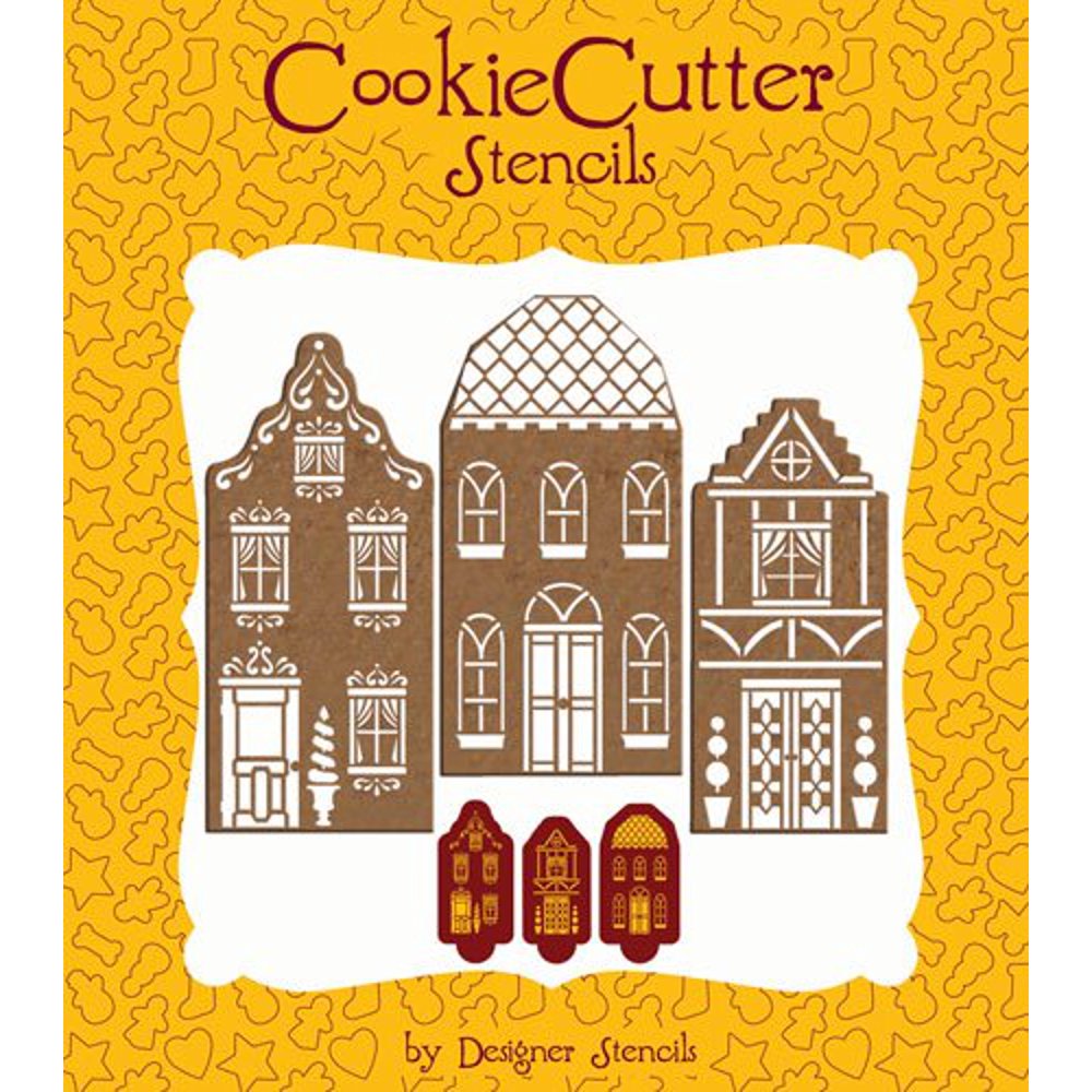 Martha Stewart Townhouse Cookie Set (no cutters) by Designer Stencils