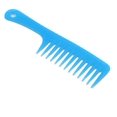 thumbnail image 1 of Peine azul de dientes anchos para peinar el cabello, plástico resistente al calor, para todo tipo de cabello, 25 x 6,4 cm., 1 of 5