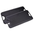 thumbnail image 1 of Plancha Rectangular Reversible Victoria Negro con Hierro Fundido para Dos Quemadores, 1 of 6