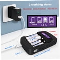 thumbnail image 4 of FONDOTIN 1Pcs Battery Charger Black ABS Rectangular With Usb Charging Lcd Display For Home Use, 4 of 8
