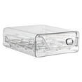 thumbnail image 2 of 1 Tier Pull-Out Clear Egg Holder for Fridge, Large Egg Storage Container Organizer Bin for Refrigerator Holds 12 Eggs, Stackable Fridge Draw Organizer for Fridge Shelf, Kitchen Countertop, Pantry, 2 of 9