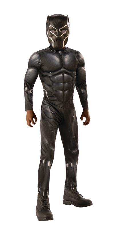 Deluxe Black Panther Muscle Chest Light Up Small 4-6 Child Costume Halloween 