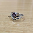 thumbnail image 2 of 925 Sterling Silver Ring For Womens, Natural Amethyst Ring Gemstone Unique Handcrafted Ring For Her, 2 of 6