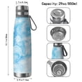 thumbnail image 3 of 29oz Insulated Water Bottle with Tea Infuser, Stainless Steel Travel Mug, Ice Frozen Print, 3 of 6
