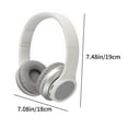 thumbnail image 3 of 120H Playtime Bluetooth ANC/ENC Pro-Level Active Noise Cancelling Over-Ear Headphones Wireless, Headphones with Built-in Microphone Type-C Charging for Call Travel Sports Gym, 3 of 6