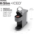 thumbnail image 6 of Keurig K-Slim + ICED Single-Serve Coffee Maker, Gray, 6 of 6