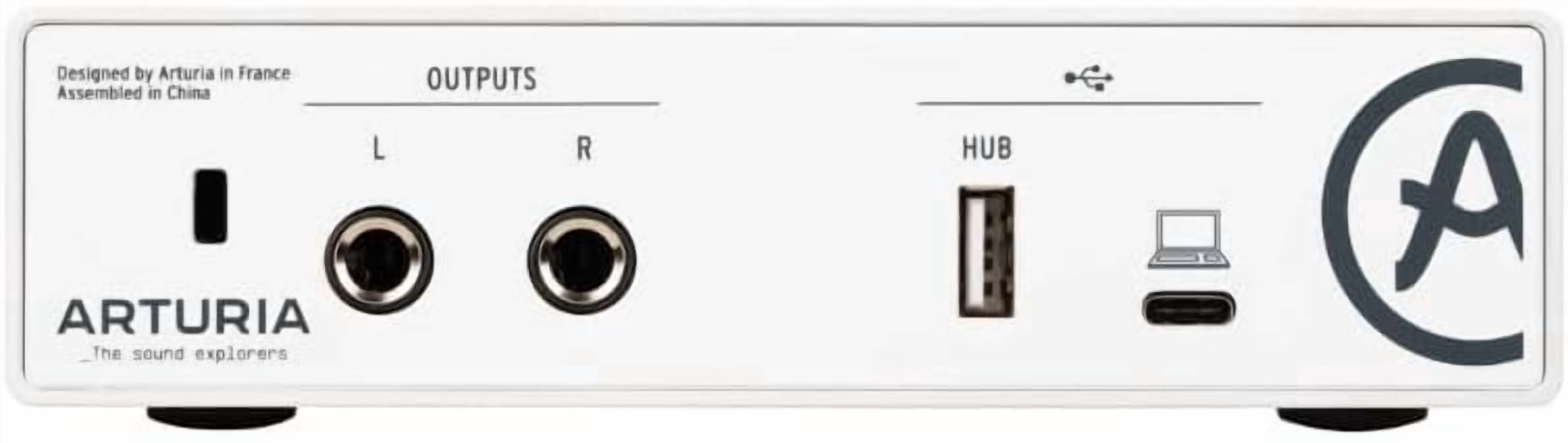 Arturia MiniFuse 1 USB Audio Interface, White Bundle with Pig Hog PHM10 8mm 10ft XLR Microphone Cable and Liquid Audio Instrument Polishing Cloth - Portable Audio Interface for PC, Mac
