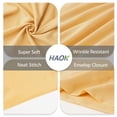 thumbnail image 5 of HAOK Solid Print Pillow Cases, King, Beige, 2-Pieces, 5 of 5