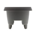 thumbnail image 7 of Bloem 12" Plastic Deck Rail Planter, 9" H x 12" L x 12" W, Fits Rail Sizes between 3.25 to 3.75" Wide, Charcoal, 2-Pack, 7 of 7
