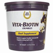 Farnam Vita Biotin Equine Horse Feed Crumbles Supplement 2.5 Pounds Race Show