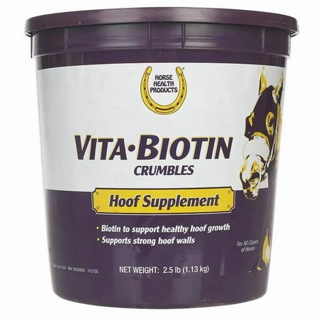 Farnam Vita Biotin Equine Horse Feed Crumbles Supplement 2.5 Pounds Race Show