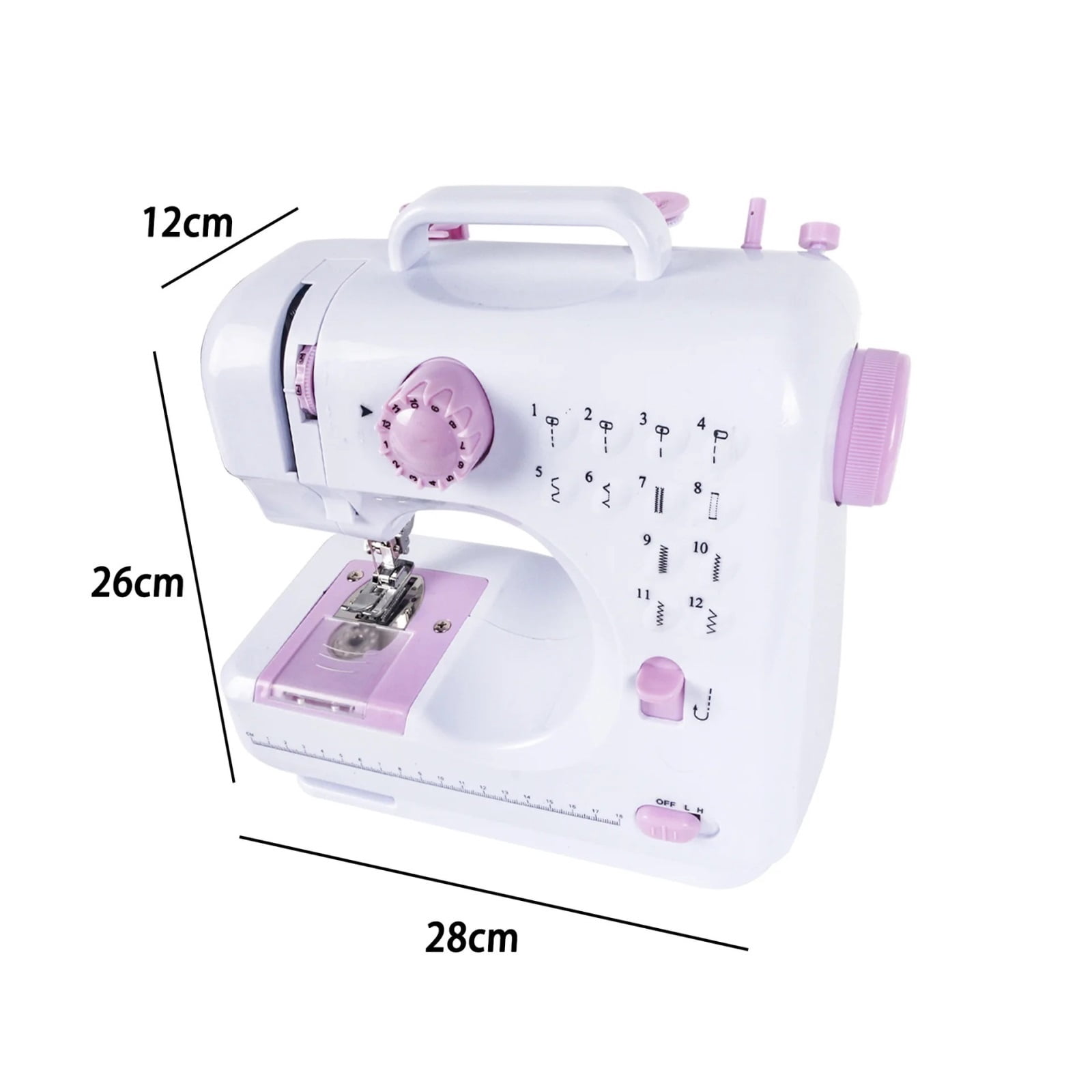 Sewing Machine Household Multi-Function Electric Lock Ed Eating Thick Pedal Lock Eye Sewing Machine Standard 12 Kinds Of Built