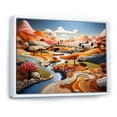 thumbnail image 2 of Designart "Whimsy In The Colorful Fields I" Countryside Floater Framed Canvas Prints, 2 of 5