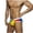 Multicolor, variant on Men Swim Wear Summer Beach Wear Men's Swim Pants Strips Nylon Bikini Swim Briefs Drawstring Fashion Low Rise Swimwear for Men