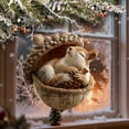 thumbnail image 5 of Moocorvic Forest Animal Christmas Ornaments for Christmas Tree Decorations, Holiday Gifts for Animal Lovers, 3.15 Inch, 5 of 6