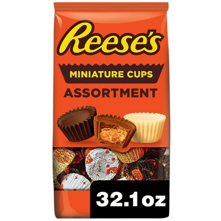 UPC 034000431656 product image for Reese s Miniatures Assorted Flavored Peanut Butter Cups Candy  Party Pack 32.1 o | upcitemdb.com