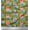 Olive Green, variant on Soimoi Silk Fabric Leaves,Floral & Cute Animals Cartoon Printed Fabric 1 Yard 42 Inch Wide