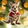 thumbnail image 4 of JeashCHAT Cute Animal Christmas Ornaments, Animal Hanging Ornaments, 2D Flat Acrylic Pendant Christmas Tree Decorations, Christmas&nbsp;Gifts, 4 of 6