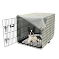 thumbnail image 5 of Moon Dog Crate Cover, Contemporary Mystic Pattern with Minimal Style Lunar Phases Repetition, Easy to Use Pet Kennel Cover Small Dogs Puppies Kittens, 7 Sizes, Ivory and Dimgray, by Ambesonne, 5 of 6