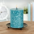 thumbnail image 3 of (2 pack) Mainstays Unscented Decorative Mottled Pillar Candles, 3x4inch tall, Teal Mottled Color, 3 of 6