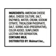 Great Value Deluxe White American Pasteurized Process Cheese Slices, 16