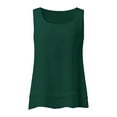 thumbnail image 2 of Prolriy Tank Tops for Women, Women Chiffon Tank Sleeveless Top Double Casual Blouse Tunic Womens Tops Summer Tops for Women Trendy Green XL, 2 of 7