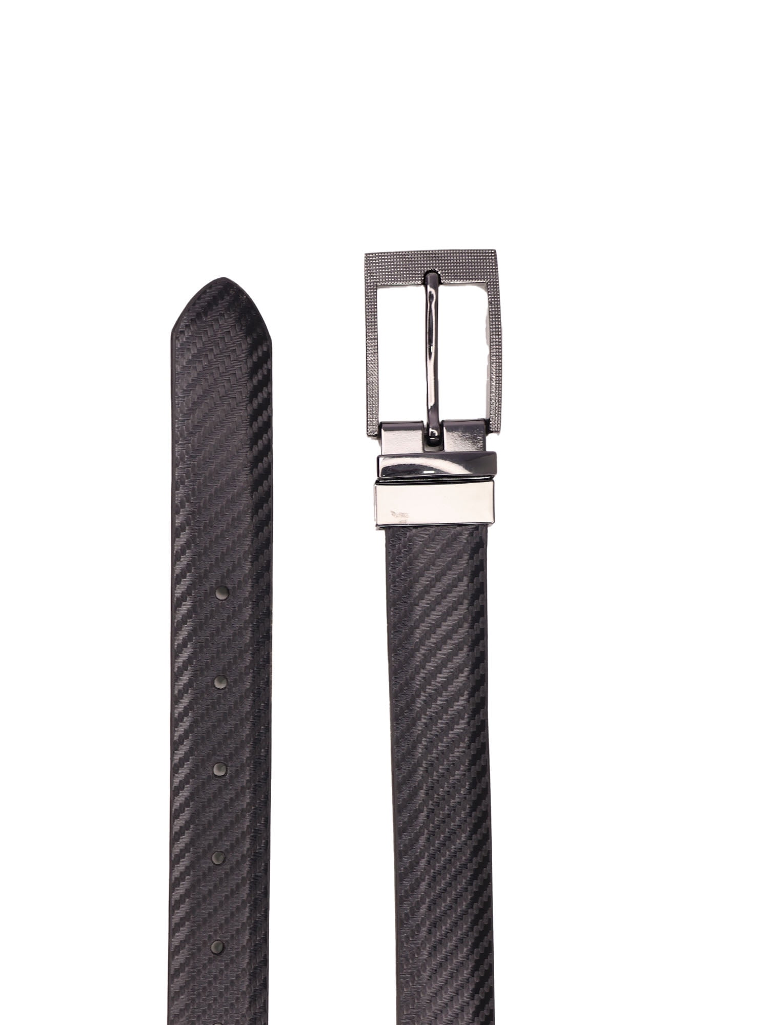 George Men's 32MM Carbon Fiber Belt, Black, Medium