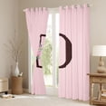 thumbnail image 3 of Erosebridal Floral Letter Monogrammed D Blackout Curtains Set of 2 (52x84 Each) For Teens Girls,Romantic Flowers Roses Window Curtains, 3 of 6