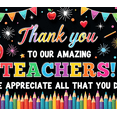 thumbnail image 4 of Colorful Design Teacher Appreciation Banner Educational Celebration School Decor for Teacher's Day Classroom Decoration Staff Recognition, 4 of 8