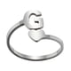 thumbnail image 1 of Anillos para mujer, regalos de moda para mujer, 26 anillos con apertura de letras en inglés, joyería de acero inoxidable para niñas, anillo de moda, 1 of 3