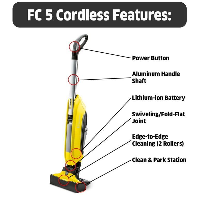 Karcher FC 7 Cordless Automatic Hard Floor Cleaner Perfect for