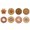 A, variant on Multi Style Natural Cork Coasters, Heat Resistant Anti- Absorbent Drink Cup Mats, Vintage Flower Paris Paw Print Decor Table Pads for Kitchen Dining Office Desk