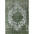 thumbnail image 1 of Ahgly Company Machine Washable Indoor Rectangle Industrial Modern Dark Sea Green Area Rugs, 7' x 10', 1 of 7