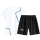 thumbnail image 1 of Odeerbi 3-14 Años Niños Trajes de Verano de Atletismo de Secado Rápido Deportes Correr Tops Pantalones Cortos Conjunto de Manga Corta Cuello Redondo Pantalones Cortos Traje, 1 of 6