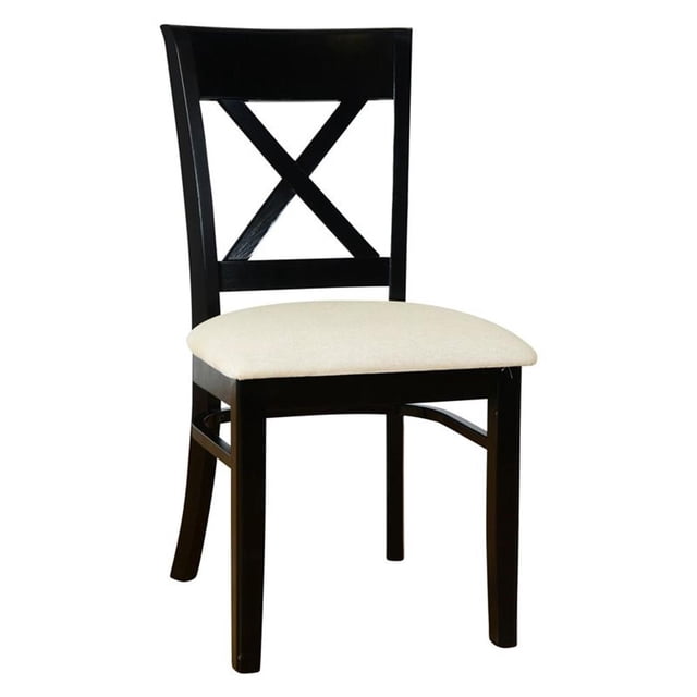Beechwood Mountain Excelsior Chaise d'Appoint en Noir (Lot de 2)