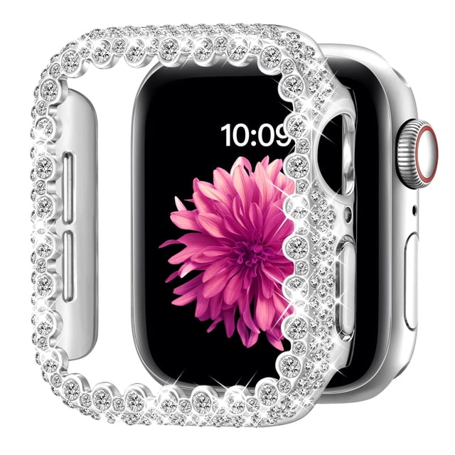 Funda protectora HEARTBOOM Bling para Apple Watch Series 9/8/7 de 41 mm