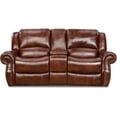 thumbnail image 4 of Cambridge Telluride 3-Piece Living Room Set with Sofa, Glider Console Loveseat and Rocker Recliner in 100% Genuine Oxblood Leather, 98528A3PC-OB, 4 of 5