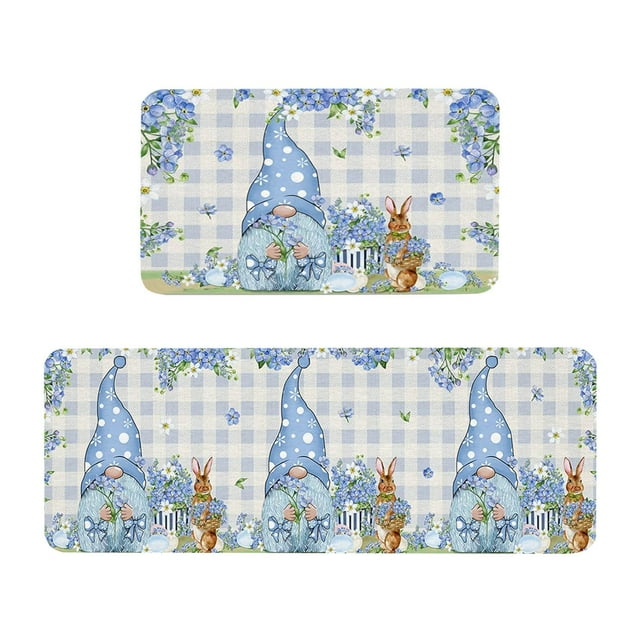 Binwennn Room Rug Small Soft Throw Blanket Remnant Rug Easter Festival Kitchen Rugs And Mats Set Of 2 Kitchen Mats Easter Farmhouse Mats For Floor Decorations Decorative Easter Festival Kitchen